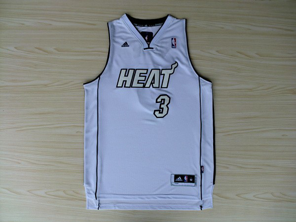  NBA Miami Heat 3 Dwyane Wade New Revolution 30 Swingman White 2012 2013 New Season Jersey